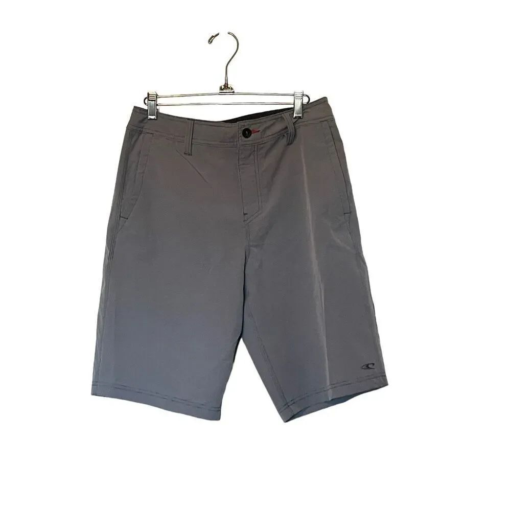 O'neill Hybrid Mens Gray Active Stretch Board Shorts Size 30